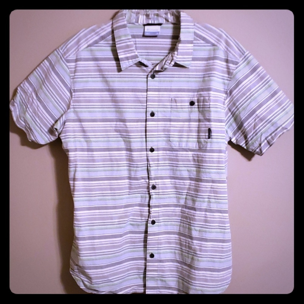 Columbia outdoors casual button down striped